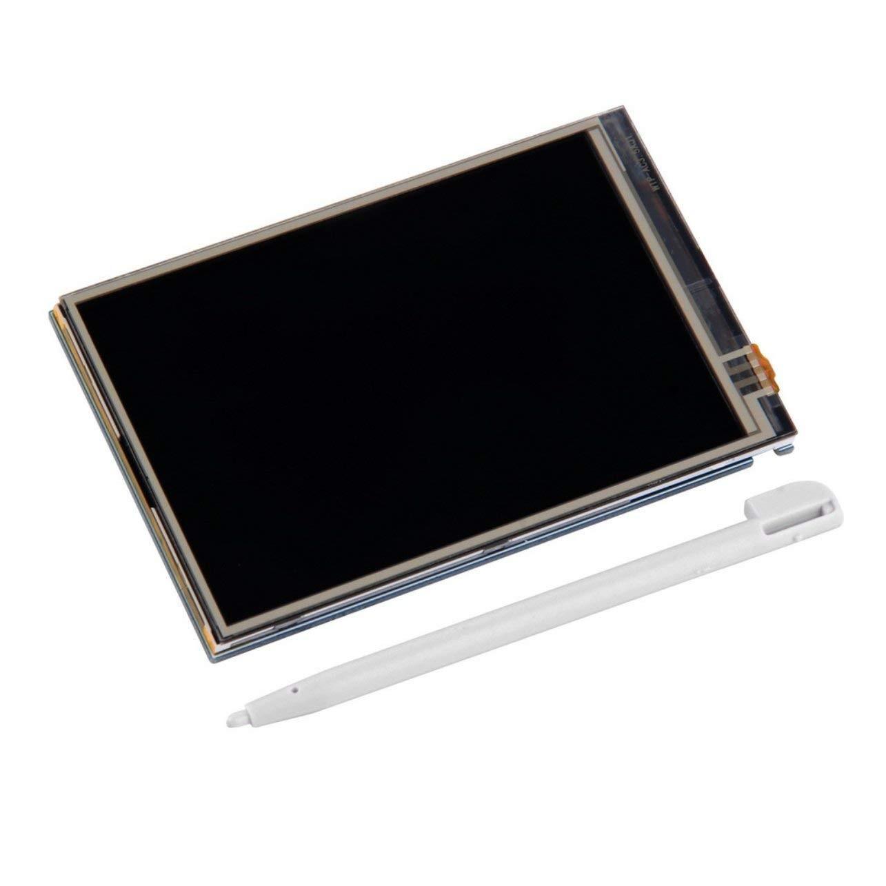 Raspberry Pi 4 écran LCD 3.5 écran tactile + boîtier en acrylique +  dissipateur thermique + stylo tactile