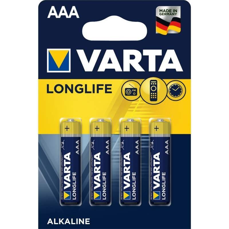 4 PILES ALCALINE VARTA LONGLIFE AAA/LR03/1.5V – tuni-smart-innovation