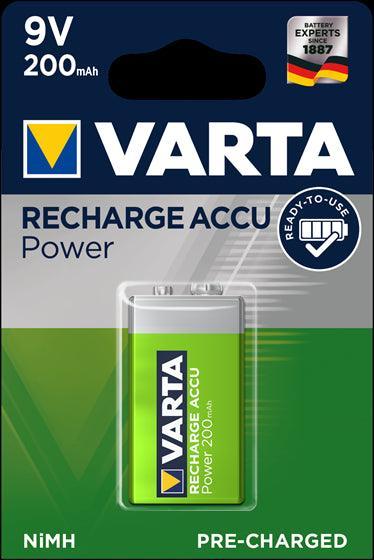 Piles rechargeables 9V 200mAH VARTA