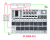 Module De Chargeur PCB BMS  3S 4S 5S 100A avec équilibrage