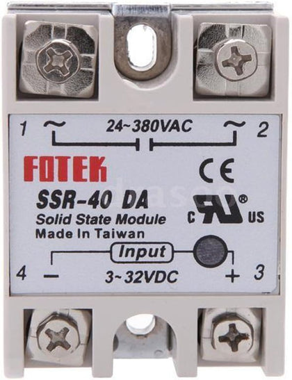 Relais statique 3-32V DC 40A SSR-40DA  entrée 24-380VAC