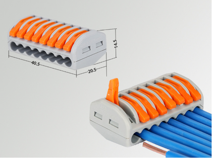 PCT-218 Borne de cablage rapide à 8 ports