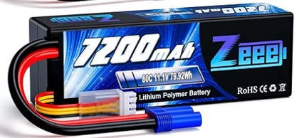 Batterie LiPo 3S Zeee 11,1V 7200mAh 80C avec connecteur EC5