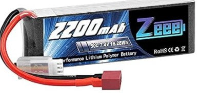 Batterie LiPo 2S Zeee 7,4V 2200mAh 50C avec connecteur T