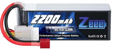 Batterie LiPo 4S Zeee 14,8V 2200mAh 50C avec connecteur T