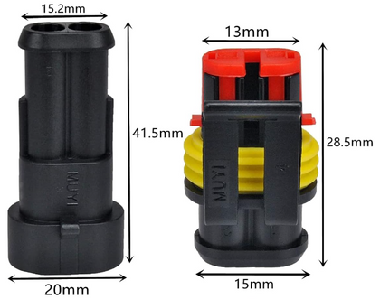 Connecteur  Électrique étanche  2 Pin pour voiture