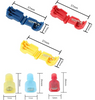 Pack de 120 Connecteur Rapide T-Tap BESTZY (Rouge,Bleu,Jaune)