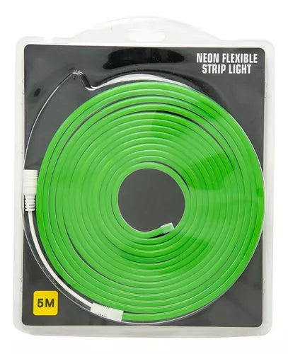 Bande LED Néon Flexible 6*12mm étanche 12V Vert 5M