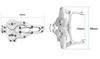 Bras manipulateur en Aluminium avec deux servomoteurs MG996R