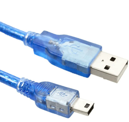 Cable Mini USB / USB 50CM Bleu pour arduino nano