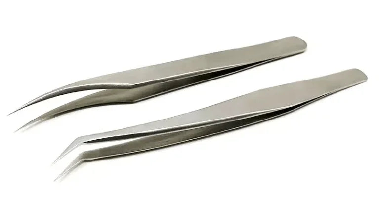 Lot De 2 Pinces électroniques SMD/SMT - Pointe Fine Inox - Modèle TI201 - Neuf