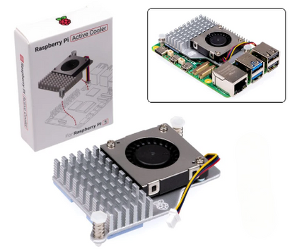 Refroidisseur actif pour Raspberry Pi 5 avec ventilateur PWN à vitesse réglable