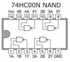 Porte logique NAND quadruples à 2 entrées , 74HC00N - tuni-smart-innovation
