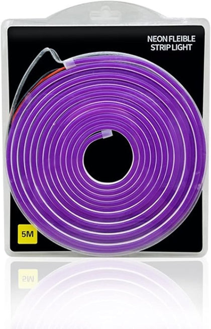 Bande LED Néon Flexible 6*12mm étanche 12V Violet 5M