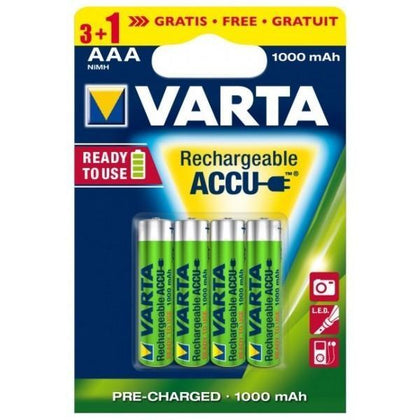 4 Pile VARTA RECHARGEABLE AAA /HR03/1000 mAh - tuni-smart-innovation