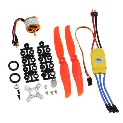 Lot De 4 Micro-Moteurs Sans Noyau 8x16 Mm Pour Drones Et Modèles RC - 5200 Tr/min - Avec Hélices Avant/Arrière - 7