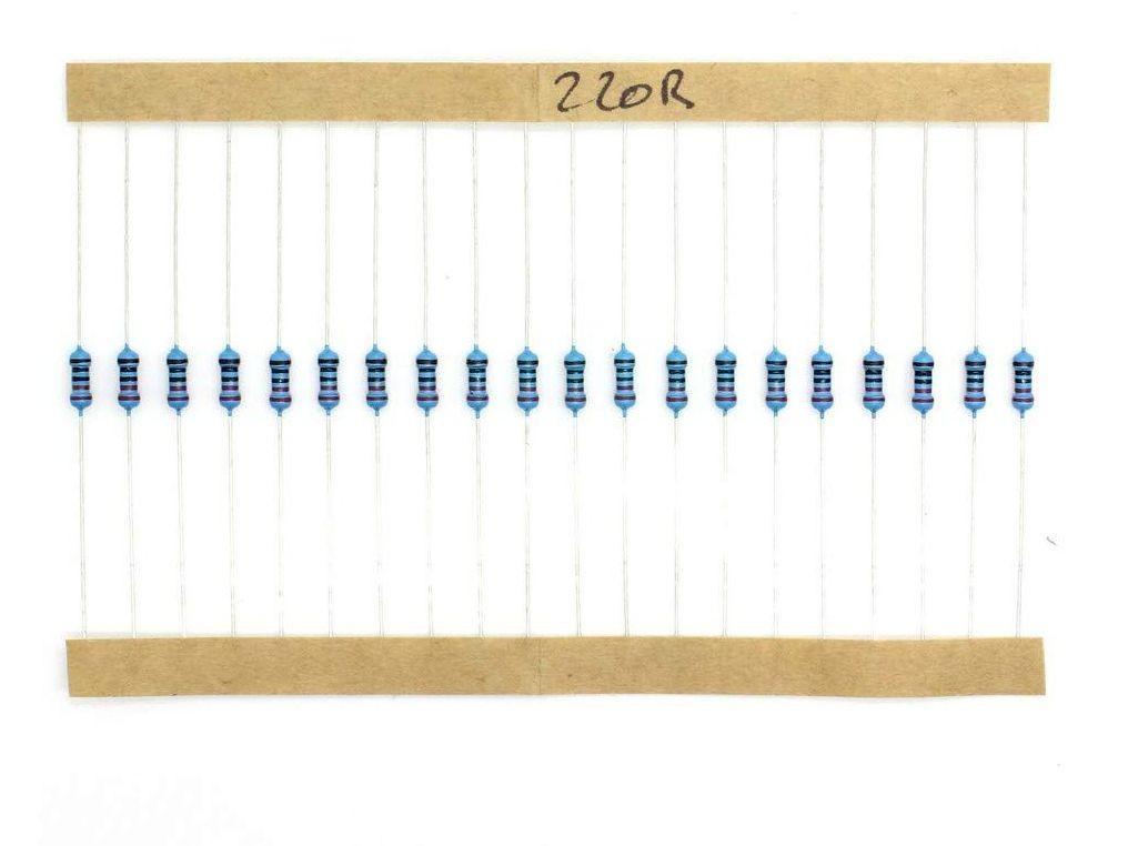 Résistance Résistance Resistor 220R 220Ohm 1/4 W 5% Charbon
